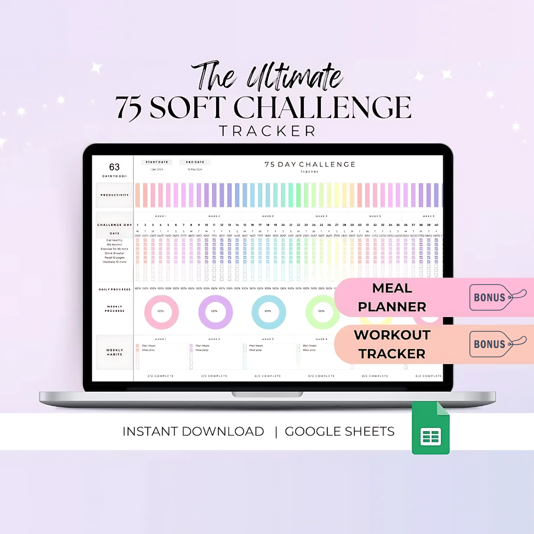 Achieve Your Goals: The Ultimate 75 Soft Challenge Tracker